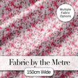 Soft Pink Magnolia Blossom Branches on Pastel Background Seamless Pattern Digital Print Fabric by the Metre UK Sewing Quilting Textile