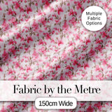 Soft Pink Magnolia Blossom Branches on Pastel Background Seamless Pattern Digital Print Fabric by the Metre UK Sewing Quilting Textile