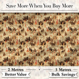 Burnt Earth Texture with Scattered Flames and Ashes Seamless Pattern Digital Print Fabric by the Metre UK Sewing Quilting Textile