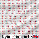 Soft Pastel Candle Shapes Repeating Pattern Light Seamless Pattern Digital Print Fabric by the Metre UK Sewing Quilting Textile