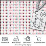 Soft Pastel Candle Shapes Repeating Pattern Light Seamless Pattern Digital Print Fabric by the Metre UK Sewing Quilting Textile