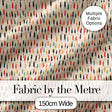 Minimal Tall Candle Silhouettes in Warm Tones Seamless Pattern Digital Print Fabric by the Metre UK Sewing Quilting Textile
