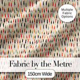 Minimal Tall Candle Silhouettes in Warm Tones Seamless Pattern Digital Print Fabric by the Metre UK Sewing Quilting Textile