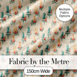 Floral Candle Arrangement with Roses Vintage Style Seamless Pattern Digital Print Fabric by the Metre UK Sewing Quilting Textile