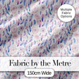 Pastel Pink Purple Dreamcatcher Feathers Seamless Pattern Digital Print Fabric by the Metre UK Sewing Quilting Textile