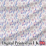 Pastel Pink Purple Dreamcatcher Feathers Seamless Pattern Digital Print Fabric by the Metre UK Sewing Quilting Textile