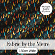 Vibrant Tribal Feathers Dreamcatcher Dark Seamless Pattern Digital Print Fabric by the Metre UK Sewing Quilting Textile