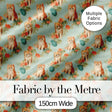Cute Kitten with Yarn and Flowers Seamless Pattern Soft Vintage Background Digital Print Fabric by the Metre UK Sewing Quilting Textile