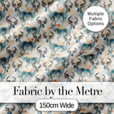 Watercolor Antelope with Soft Pastel Background Seamless Pattern Digital Print Fabric by the Metre UK Sewing Quilting Textile