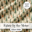 Soft Watercolor Pine Leaves Natural Seamless Pattern Digital Print Fabric by the Metre UK Sewing Quilting Textile