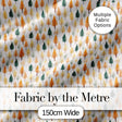 Autumn Leaves in Soft Pastel Tones Seamless Pattern Digital Print Fabric by the Metre UK Sewing Quilting Textile