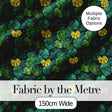 Dense Tropical Monstera Leaves in Deep Green Tones Seamless Pattern Digital Print Fabric by the Metre UK Sewing Quilting Textile