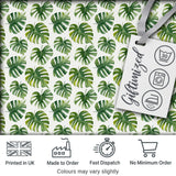 Fresh Green Monstera Leaves Watercolor Style Seamless Pattern Digital Print Fabric by the Metre UK Sewing Quilting Textile
