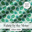 Green Monstera Leaves with Subtle Palm Background Seamless Pattern Digital Print Fabric by the Metre UK Sewing Quilting Textile