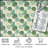 Muted Sage Green Monstera Leaves on Light Background Seamless Pattern Digital Print Fabric by the Metre UK Sewing Quilting Textile