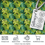 Bright Tropical Monstera Leaves Dense Jungle Seamless Pattern Digital Print Fabric by the Metre UK Sewing Quilting Textile