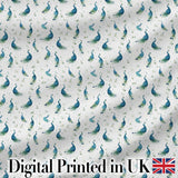 Watercolor Peacock Birds with Soft Floral Background Seamless Pattern Digital Print Fabric by the Metre UK Sewing Quilting Textile