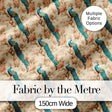 Classic Peacock Birds on Branch with Soft Floral Pattern Digital Print Fabric by the Metre UK Sewing Quilting Textile