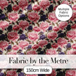 Soft Peony Flowers in Blush Pink and Cream Seamless Pattern Digital Print Fabric by the Metre UK Sewing Quilting Textile