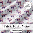 Pastel Purple Watercolor Rhino with Soft Diamond Shapes Seamless Pattern Digital Print Fabric by the Metre UK Sewing Quilting Textile