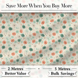 Soft Pastel Umbrellas with Vintage Speckled Background Seamless Pattern Digital Print Fabric by the Metre UK Sewing Quilting Textile