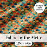 Painterly Umbrella Scene with Soft Blended Colors Seamless Pattern Digital Print Fabric by the Metre UK Sewing Quilting Textile