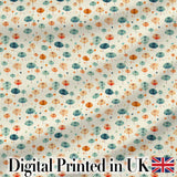 Watercolor Style Umbrellas with Soft Pastel Splashes Seamless Pattern Digital Print Fabric by the Metre UK Sewing Quilting Textile