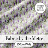Light Pastel Wisteria Floral Vine Elegant Seamless Pattern Digital Print Fabric by the Metre UK Sewing Quilting Textile
