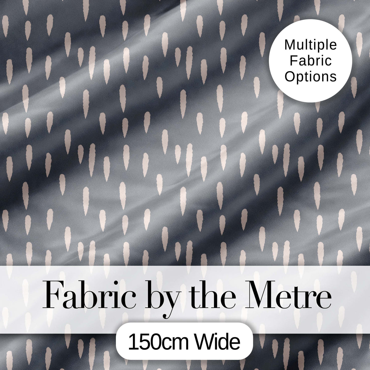Grey Background Minimal Abstract Brush Marks Seamless Pattern Digital Print Fabric by the Metre UK Sewing Quilting Textile