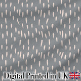 Grey Background Minimal Abstract Brush Marks Seamless Pattern Digital Print Fabric by the Metre UK Sewing Quilting Textile
