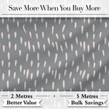 Grey Background Minimal Abstract Brush Marks Seamless Pattern Digital Print Fabric by the Metre UK Sewing Quilting Textile