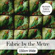 Tropical Parrot On Branch Jungle Scene Seamless Pattern Digital Print Fabric by the Metre UK Sewing Quilting Textile