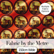 Decorative Cheetah Round Frame Landscape Seamless Pattern Digital Print Fabric by the Metre UK Sewing Quilting Textile