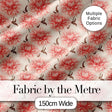 Soft Pink Dahlia Floral Seamless Pattern Elegant Blossom Design Digital Print Fabric by the Metre UK Sewing Quilting Textile