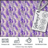Soft Lavender Floral Botanical Watercolor Seamless Pattern Digital Print Fabric by the Metre UK Sewing Quilting Textile