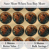 Vintage Lion Medallion Classic Illustration Seamless Pattern Digital Print Fabric by the Metre UK Sewing Quilting Textile