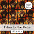 Colorful Tribal Monkey Face Abstract Art Seamless Pattern Digital Print Fabric by the Metre UK Sewing Quilting Textile