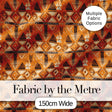 Tribal Geometric Earth Tone Seamless Pattern Abstract Ethnic Design Digital Print Fabric by the Metre UK Sewing Quilting Textile