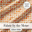 Warm Terracotta Watercolor Diamond Seamless Pattern Modern Abstract Digital Print Fabric by the Metre UK Sewing Quilting Textile