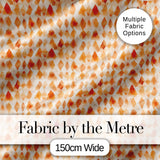 Warm Terracotta Watercolor Diamond Seamless Pattern Modern Abstract Digital Print Fabric by the Metre UK Sewing Quilting Textile