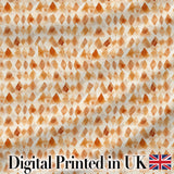 Warm Terracotta Watercolor Diamond Seamless Pattern Modern Abstract Digital Print Fabric by the Metre UK Sewing Quilting Textile
