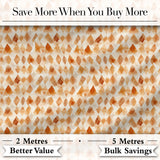 Warm Terracotta Watercolor Diamond Seamless Pattern Modern Abstract Digital Print Fabric by the Metre UK Sewing Quilting Textile
