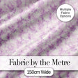 Lavender Vintage Botanical Texture Seamless Pattern Soft Floral Design Digital Print Fabric by the Metre UK Sewing Quilting Textile