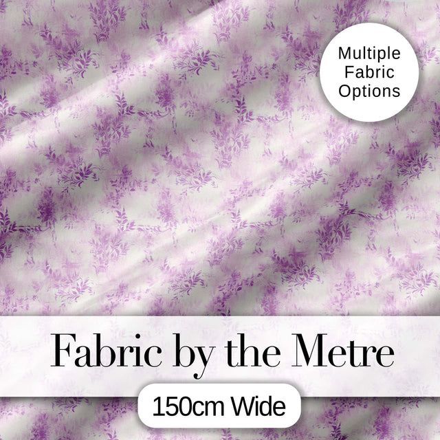 Lavender Vintage Botanical Texture Seamless Pattern Soft Floral Design Digital Print Fabric by the Metre UK Sewing Quilting Textile