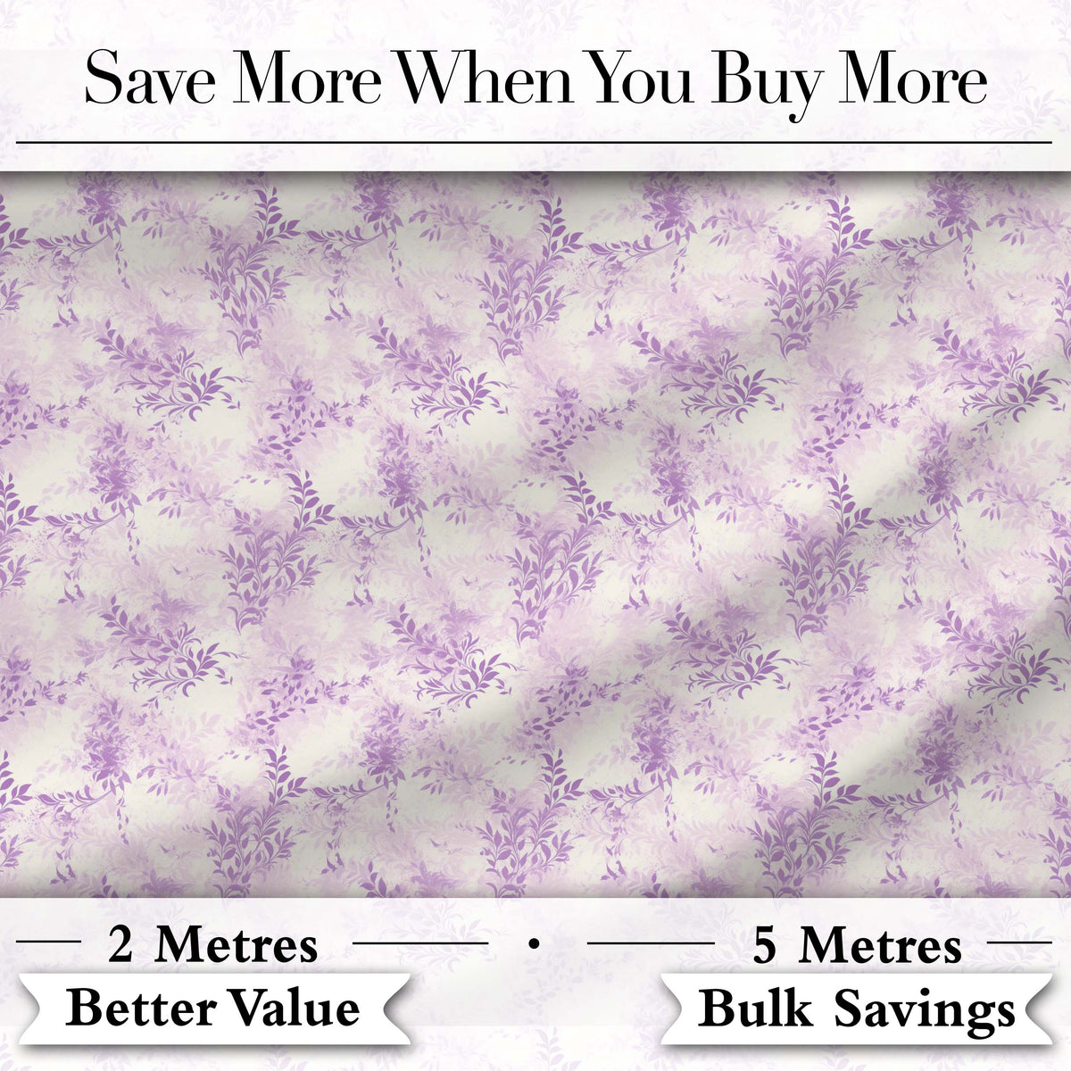 Lavender Vintage Botanical Texture Seamless Pattern Soft Floral Design Digital Print Fabric by the Metre UK Sewing Quilting Textile