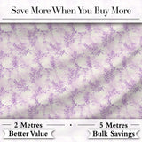 Lavender Vintage Botanical Texture Seamless Pattern Soft Floral Design Digital Print Fabric by the Metre UK Sewing Quilting Textile