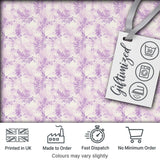Lavender Vintage Botanical Texture Seamless Pattern Soft Floral Design Digital Print Fabric by the Metre UK Sewing Quilting Textile