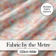 Soft Pastel Watercolor Abstract Seamless Pattern Artistic Texture Digital Print Fabric by the Metre UK Sewing Quilting Textile