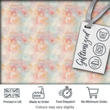 Soft Pastel Watercolor Abstract Seamless Pattern Artistic Texture Digital Print Fabric by the Metre UK Sewing Quilting Textile