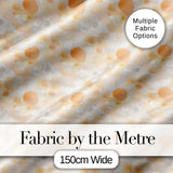 Abstract Beige Organic Shapes Seamless Pattern Minimal Modern Texture Digital Print Fabric by the Metre UK Sewing Quilting Textile